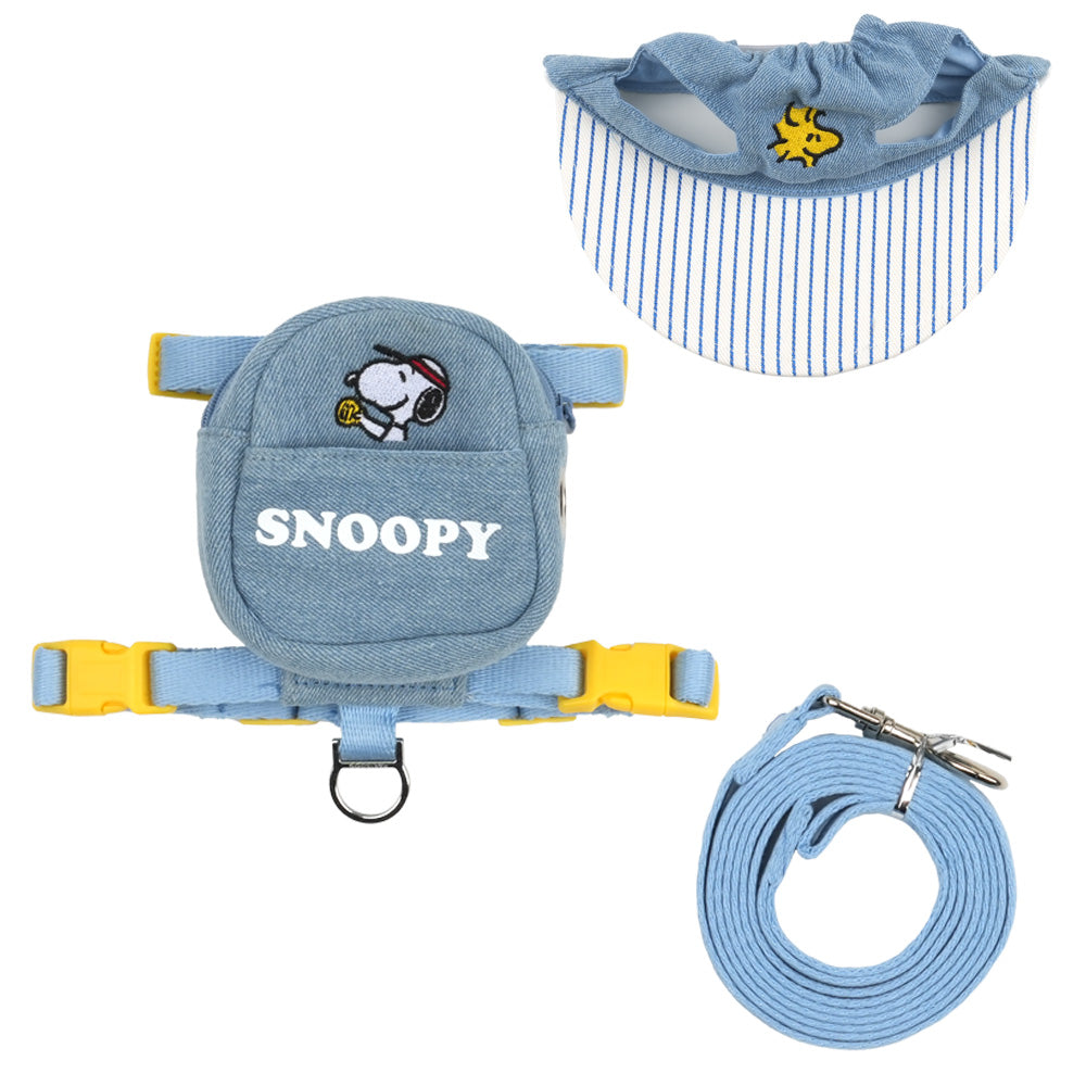 Peaanuts Denim 2Way Backpack Harness Set