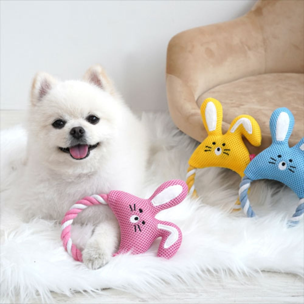 Rabbit Mesh Rope Toy