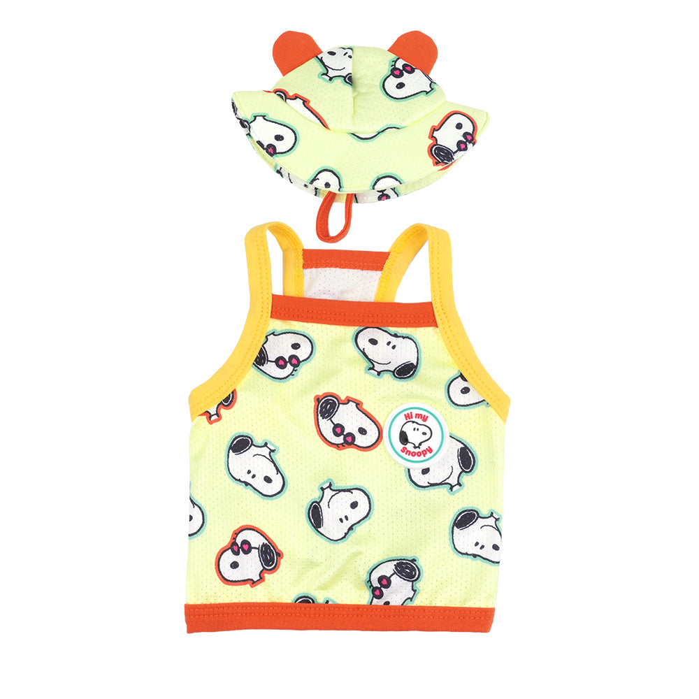 Peanuts Bubble Mesh Crop T-Shirt Set