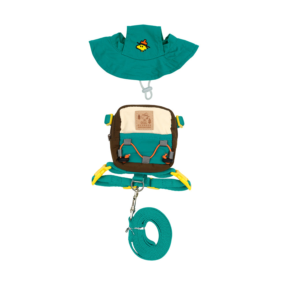Peanuts Adventure 2way Backpack Harness Set (Hat Included)