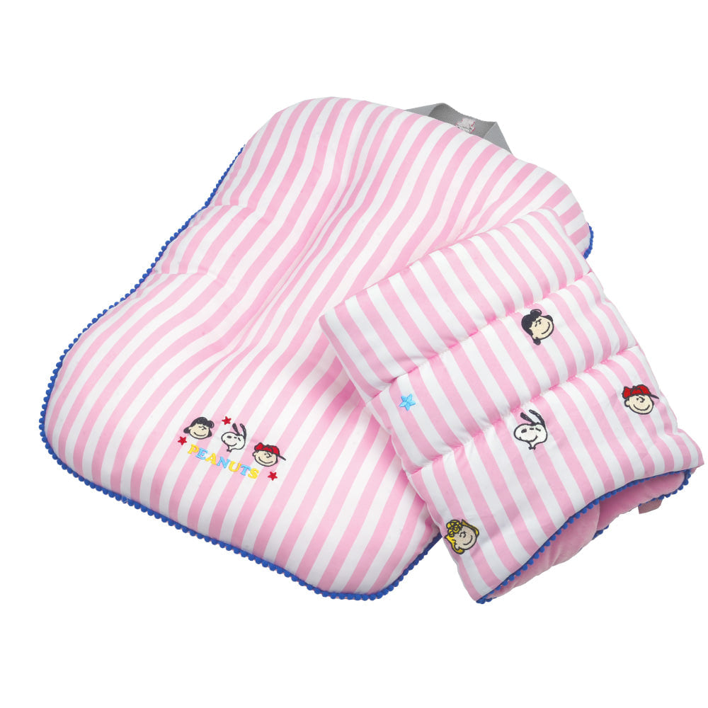 Peanuts Stripe Stroller Guard & Cushion