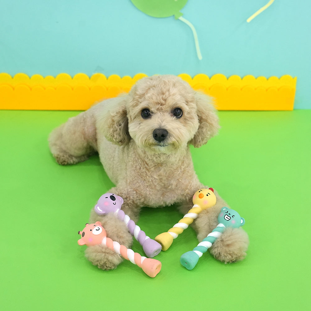 Mini Animal Screw Latex Toy