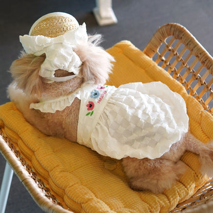Popcorn Volume Pumpkin Dress Set (Including Hat)