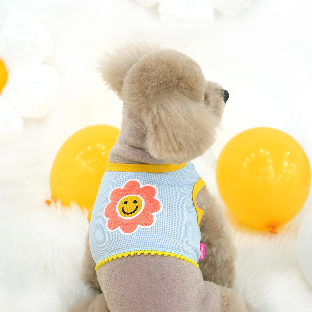 Smile Flower Crop T Shirt