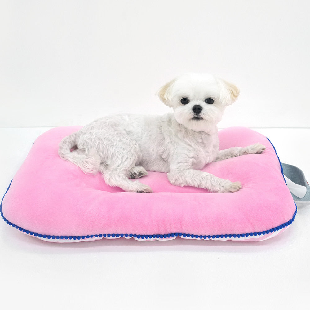 Peanuts Stripe Stroller Guard & Cushion