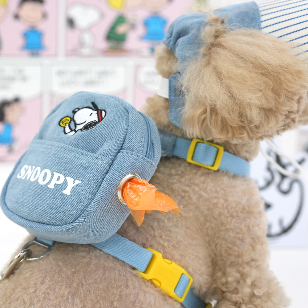 Peaanuts Denim 2Way Backpack Harness Set