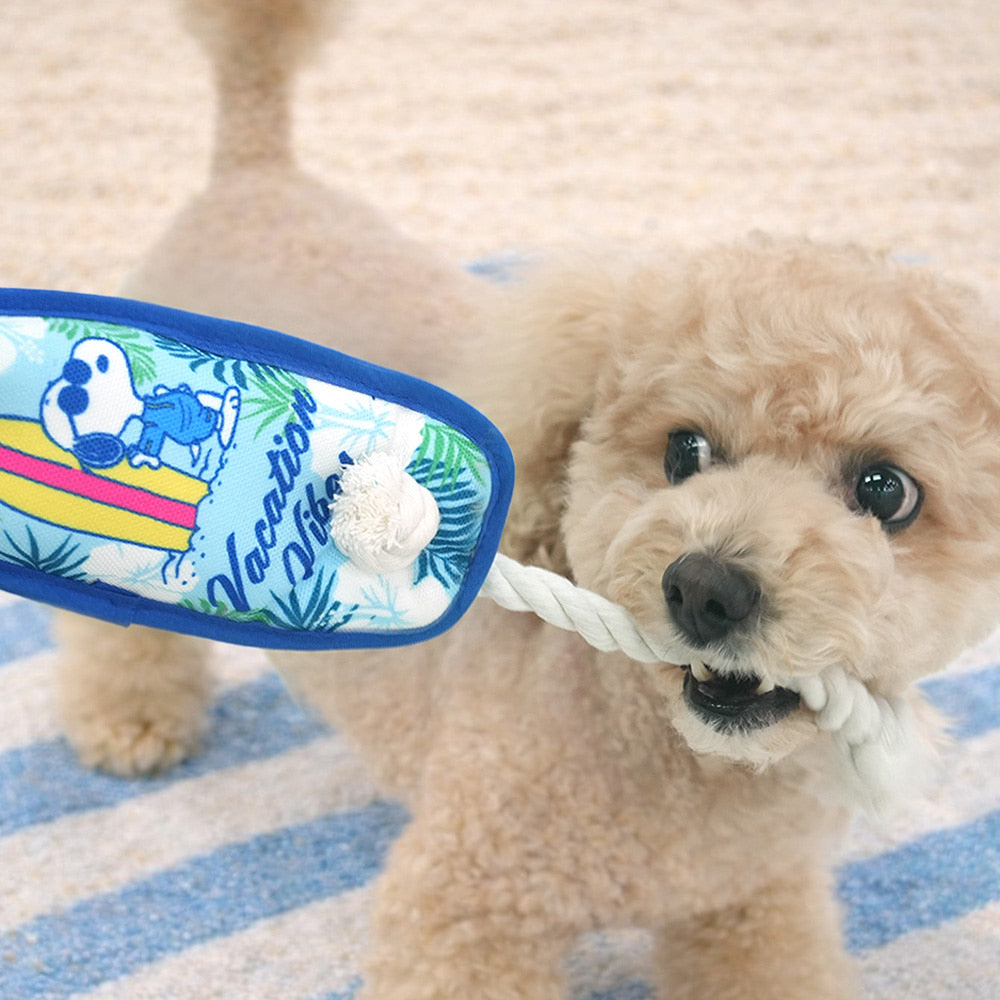 Peanuts Surfing Board Rope Toy