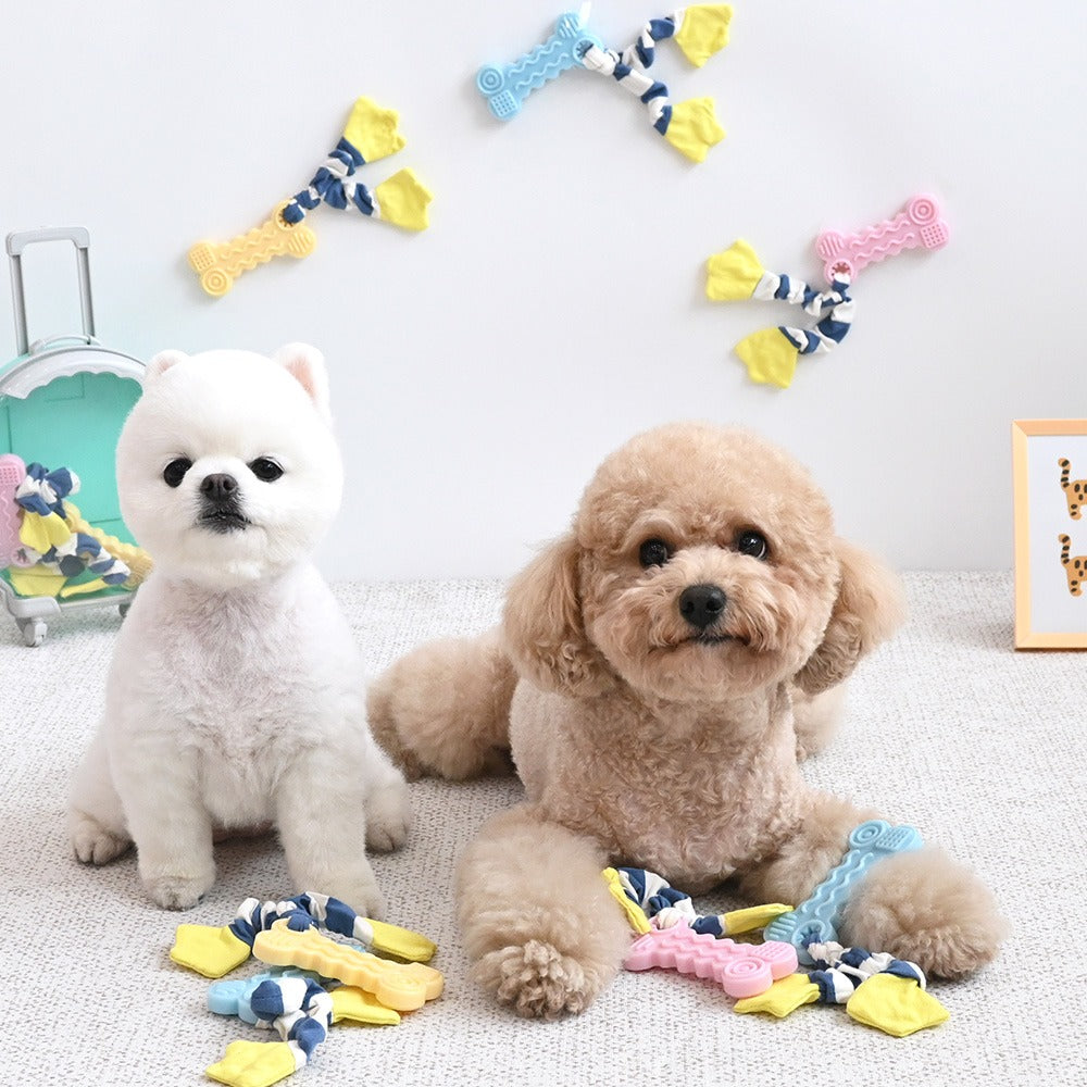 Bone Rope Rustling TPR Toy