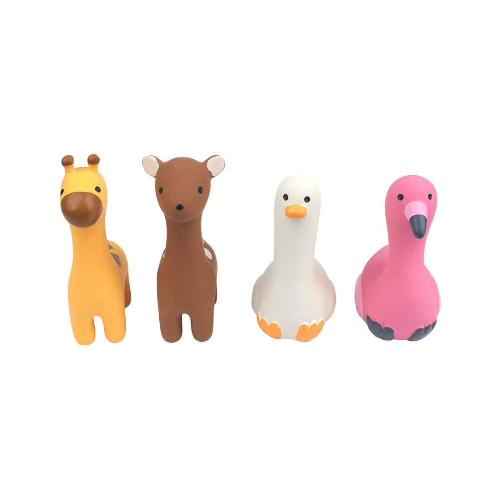 Natural Zoo Animal Latex Toy