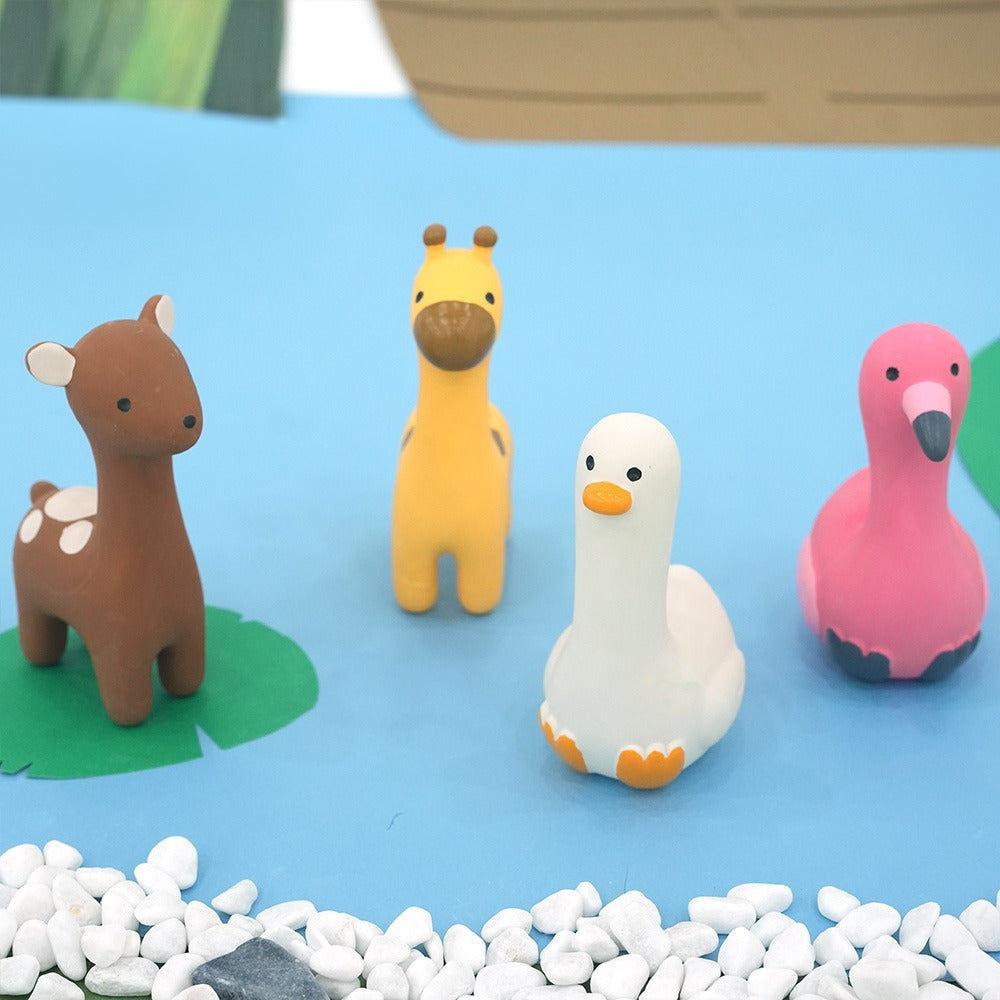 Natural Zoo Animal Latex Toy