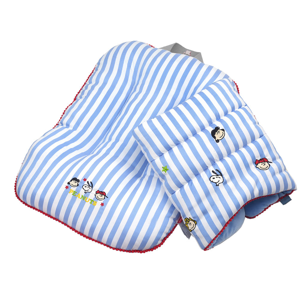 Peanuts Stripe Stroller Guard & Cushion