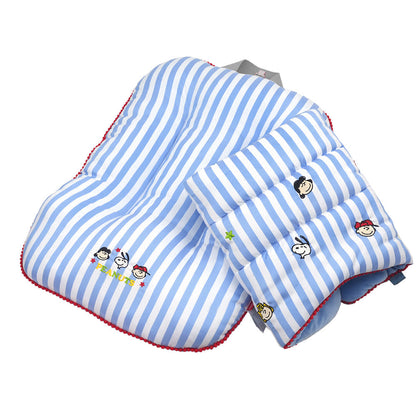 Peanuts Stripe Stroller Guard & Cushion