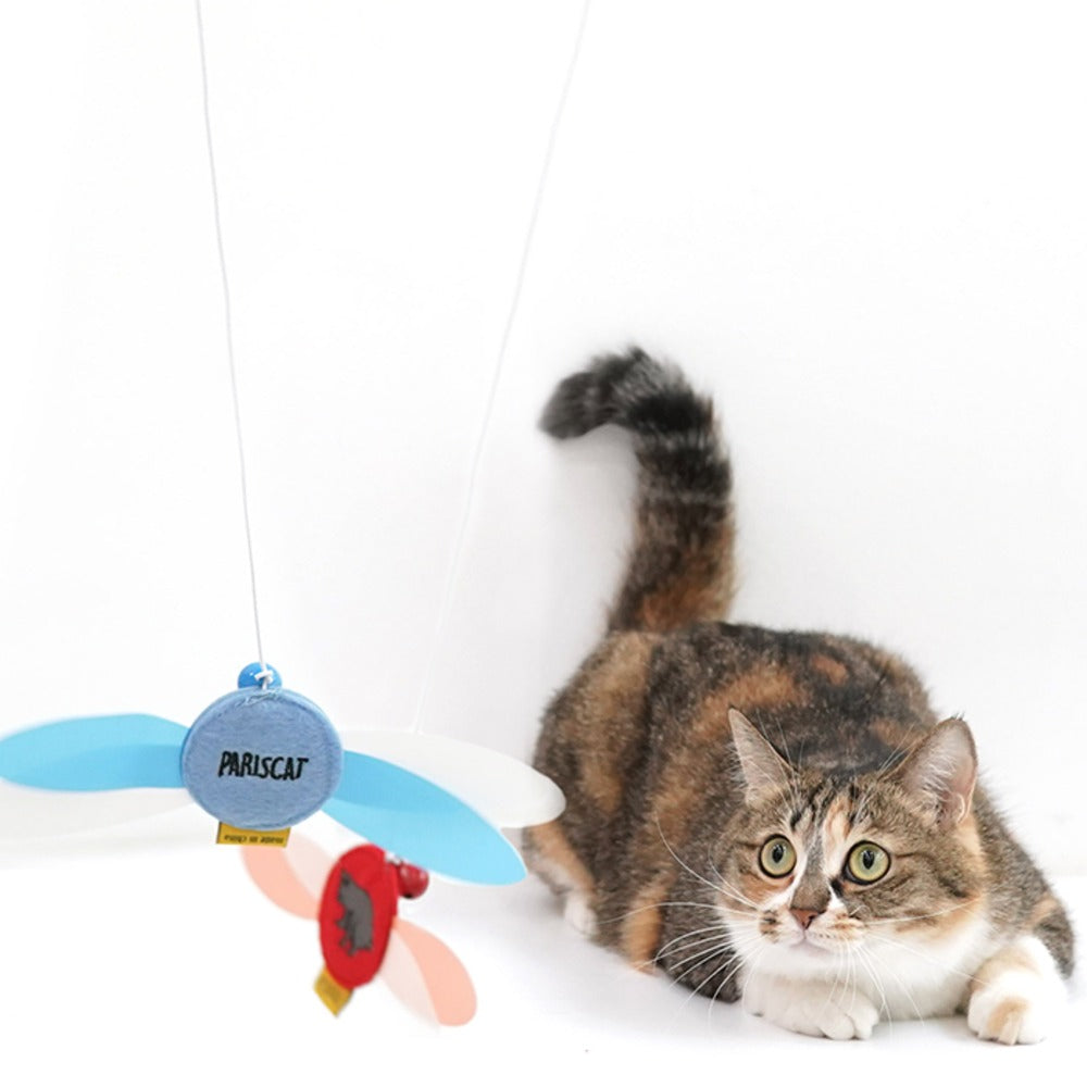 Cat Embroidery Rope Stick Toy