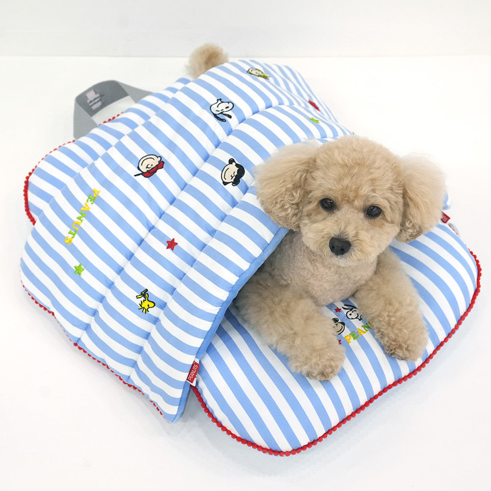 Peanuts Stripe Stroller Guard & Cushion