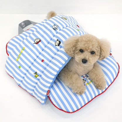 Peanuts Stripe Stroller Guard & Cushion
