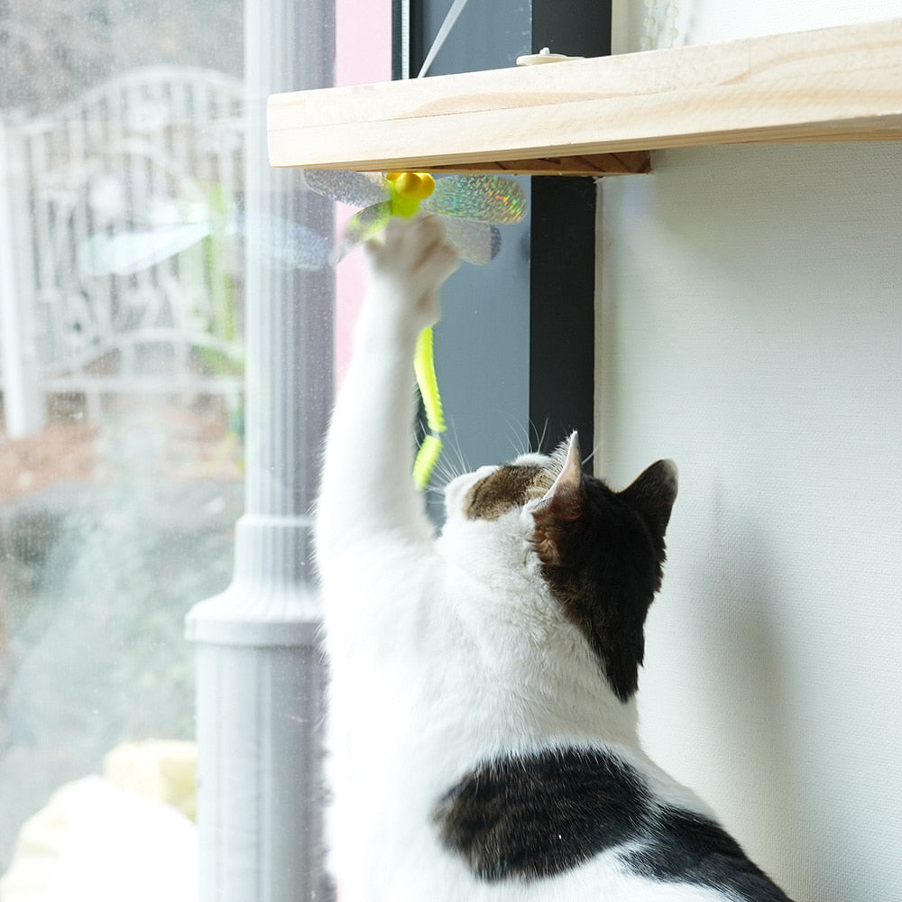Flapping Cat Stick Toy