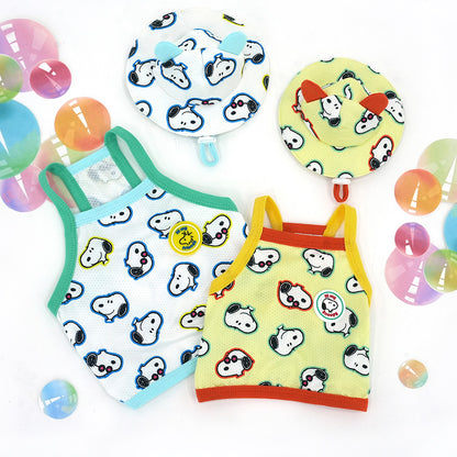 Peanuts Bubble Mesh Crop T-Shirt Set