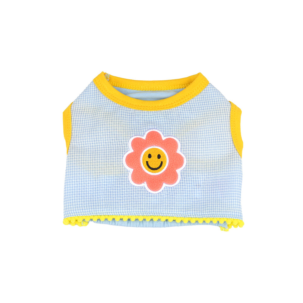 Smile Flower Crop T Shirt