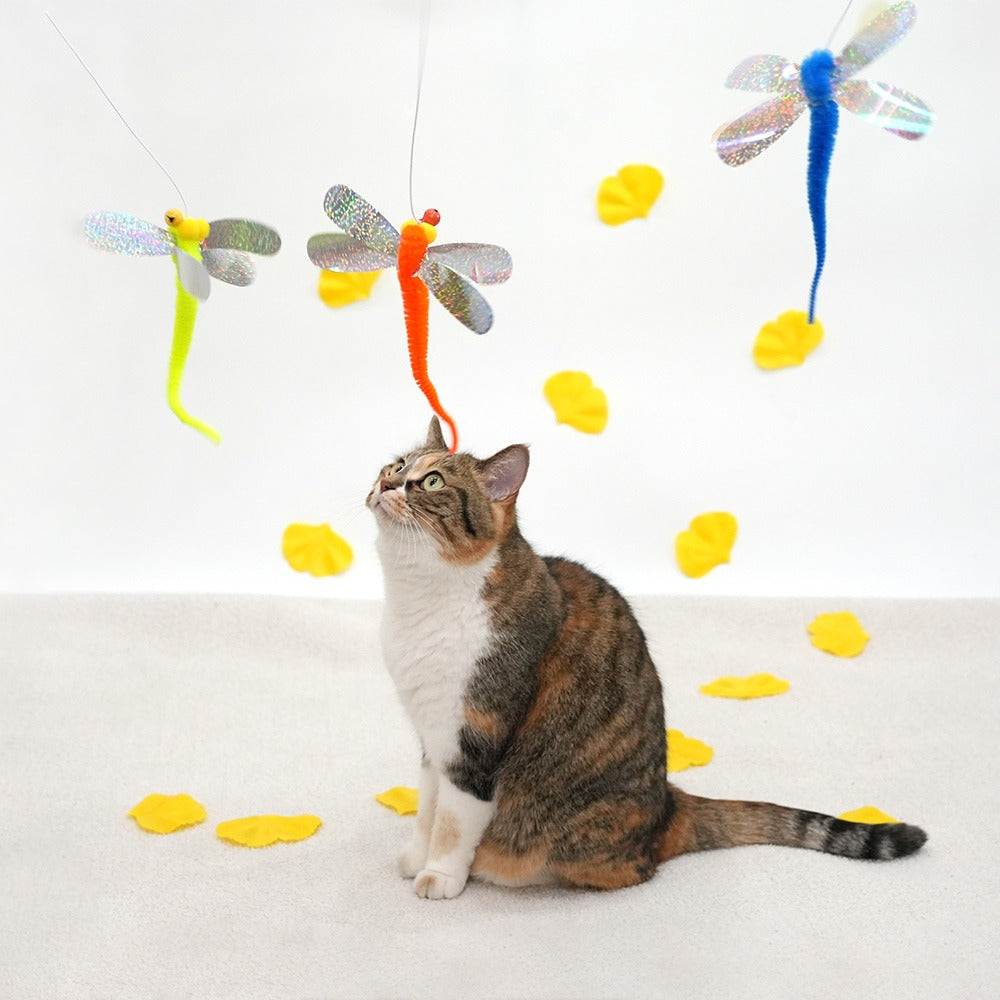 Flapping Cat Stick Toy