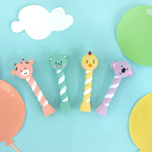 Mini Animal Screw Latex Toy